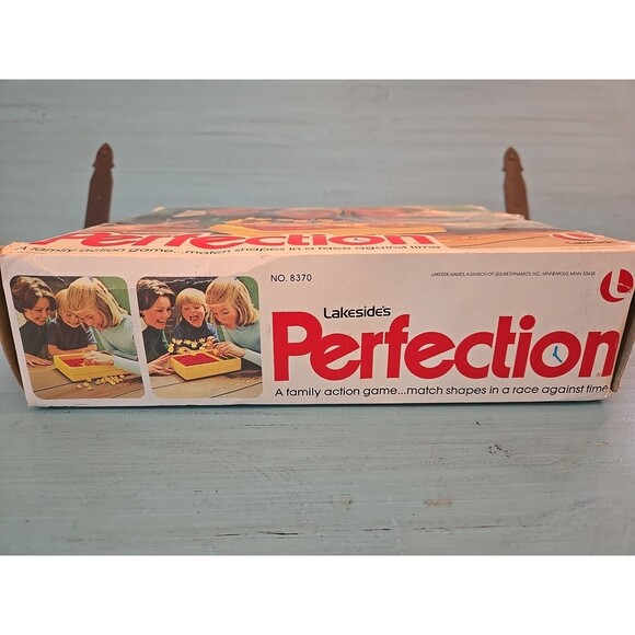 Vintage 1975 Lakeside’s Perfection Game #8370 Ages 5+ Vtg 70s Nostalgia Anxiety - Picture 4 of 12